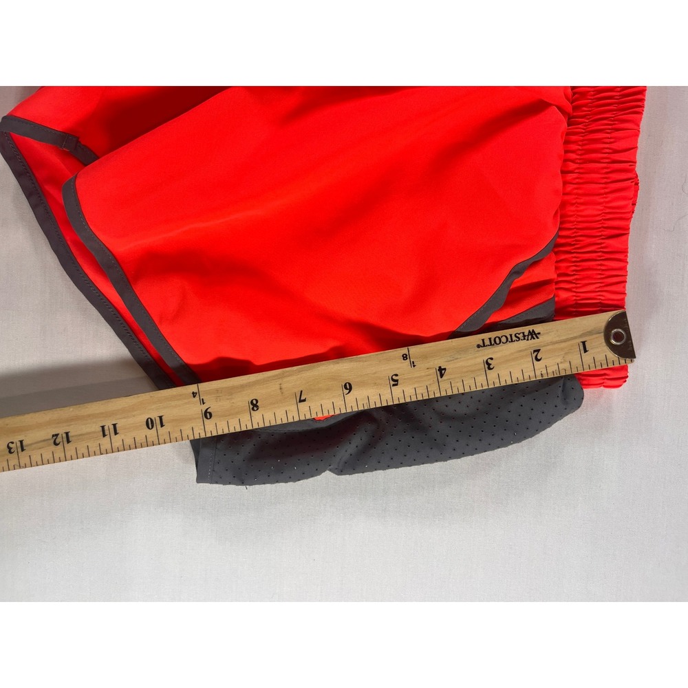 Under Armour Womens XS HeatGear Athletic Shorts Bundle Neon Orange Blue 2pk - Picture 12 of 16